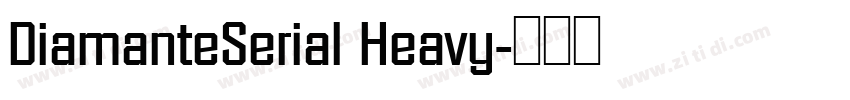 DiamanteSerial Heavy字体转换